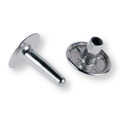 Rivetto con foro in acciaio zincato 12mm